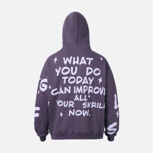 Concert Outfit Foam Letter Hoodie