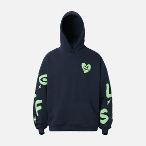 Concert Outfit Foam Letter Hoodie