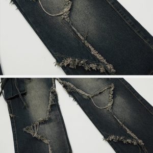 Concert Outfit Fringe Star Washed Jeans