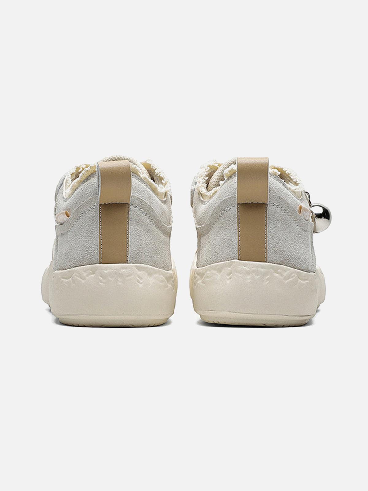 Concert Outfit Fun Big Toe Leather Spliced Sneakers Concert Outfit Fun Big Toe Leather Spliced Sneakers