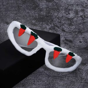 Concert Outfit Fun Carrot-Embellished Sunglasses