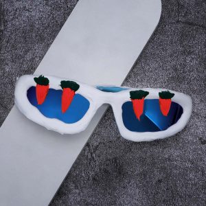 Concert Outfit Fun Carrot-Embellished Sunglasses