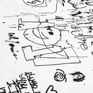 Concert Outfit Fun Graffiti Print Short Sleeve Shirt