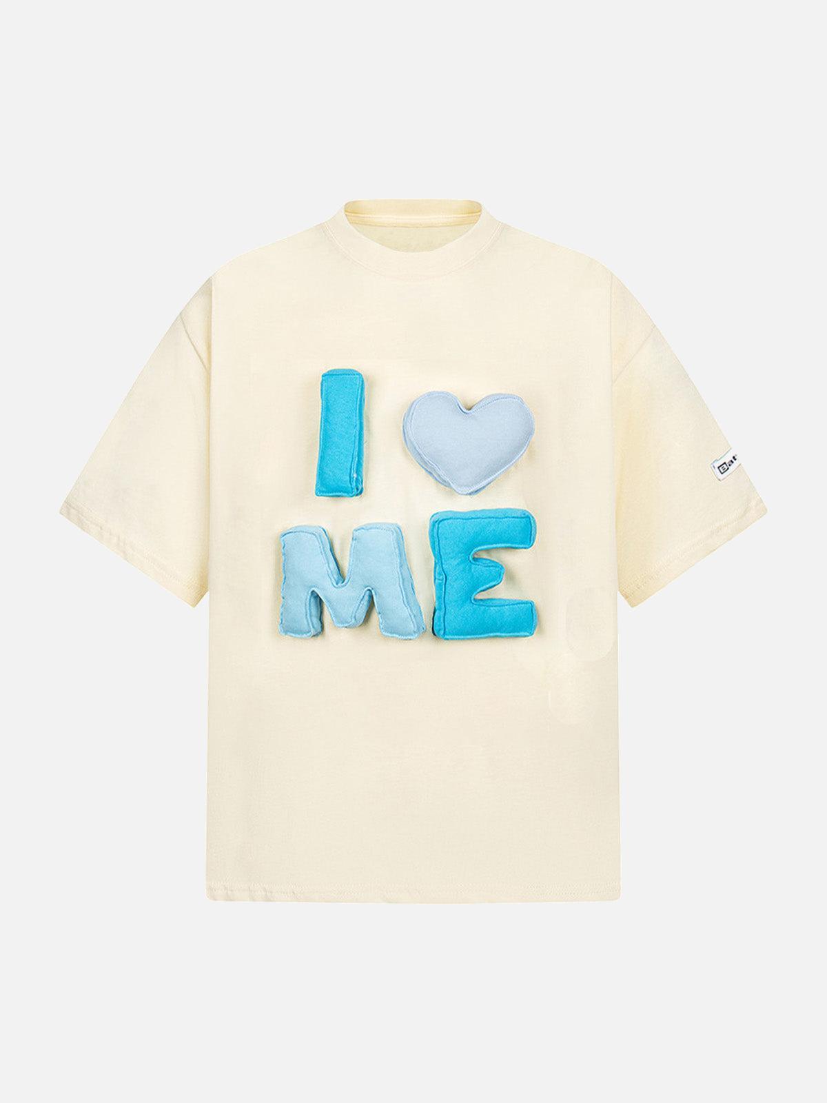 Concert Outfit Fun 'I Love Me' Embroidered T-Shirt Concert Outfit Fun 'I Love Me' Embroidered T-Shirt