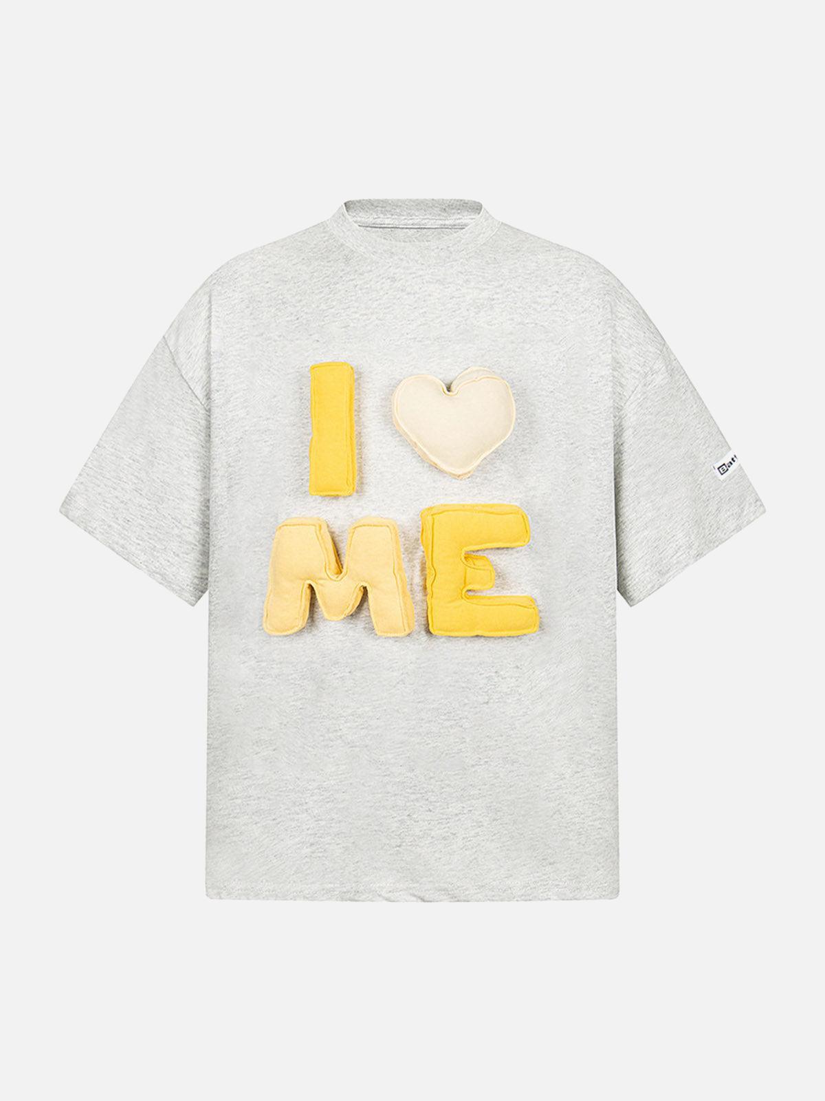 Concert Outfit Fun 'I Love Me' Embroidered T-Shirt Concert Outfit Fun 'I Love Me' Embroidered T-Shirt