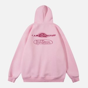 Concert Outfit Funny Cartoon Print Hoodie