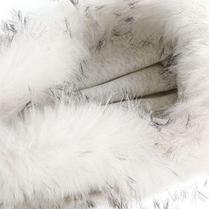 Concert Outfit Fur Collar Stitch Detail Cardigan