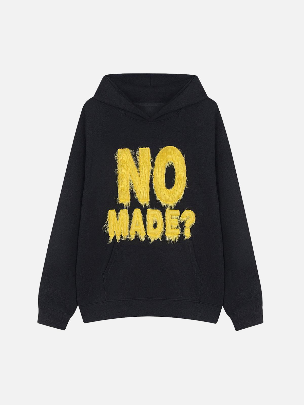 Concert Outfit Fur Patchwork Embroidered Stitching Hoodie Concert Outfit Fur Patchwork Embroidered Stitching Hoodie