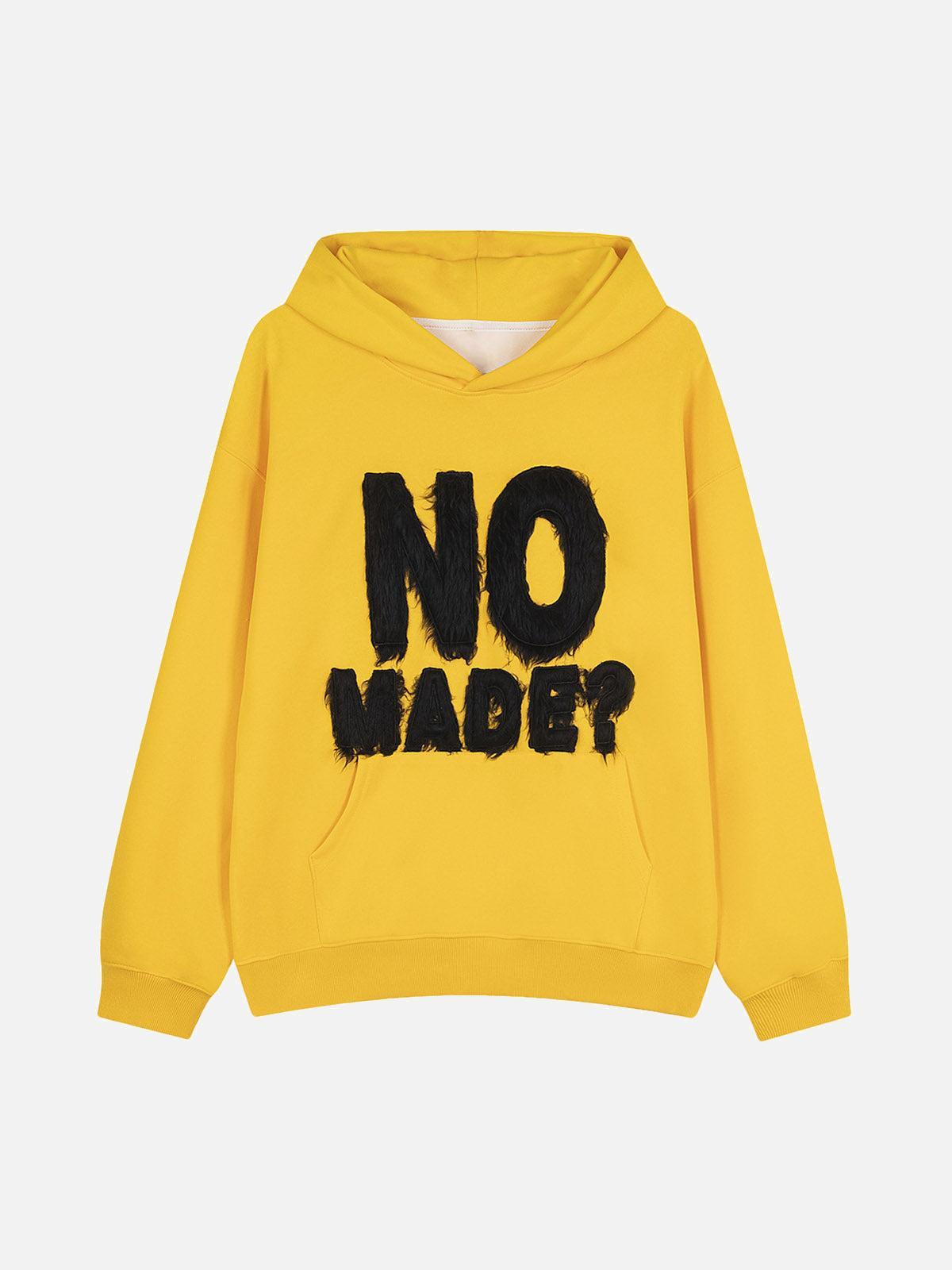 Concert Outfit Fur Patchwork Embroidered Stitching Hoodie Concert Outfit Fur Patchwork Embroidered Stitching Hoodie