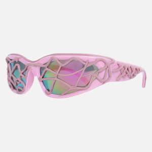 Concert Outfit Futuristic Wavy Frame Sunglasses