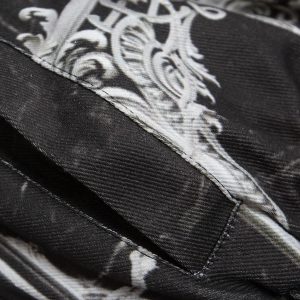 Concert Outfit Gem Printed Quilted Bomber Jacket