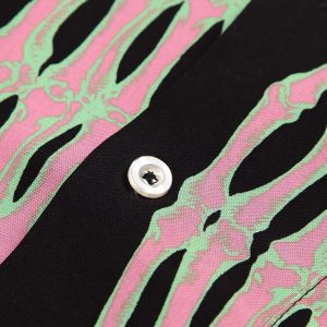 Concert Outfit Ghost Hand Ghost Claw Casual Print Shirt