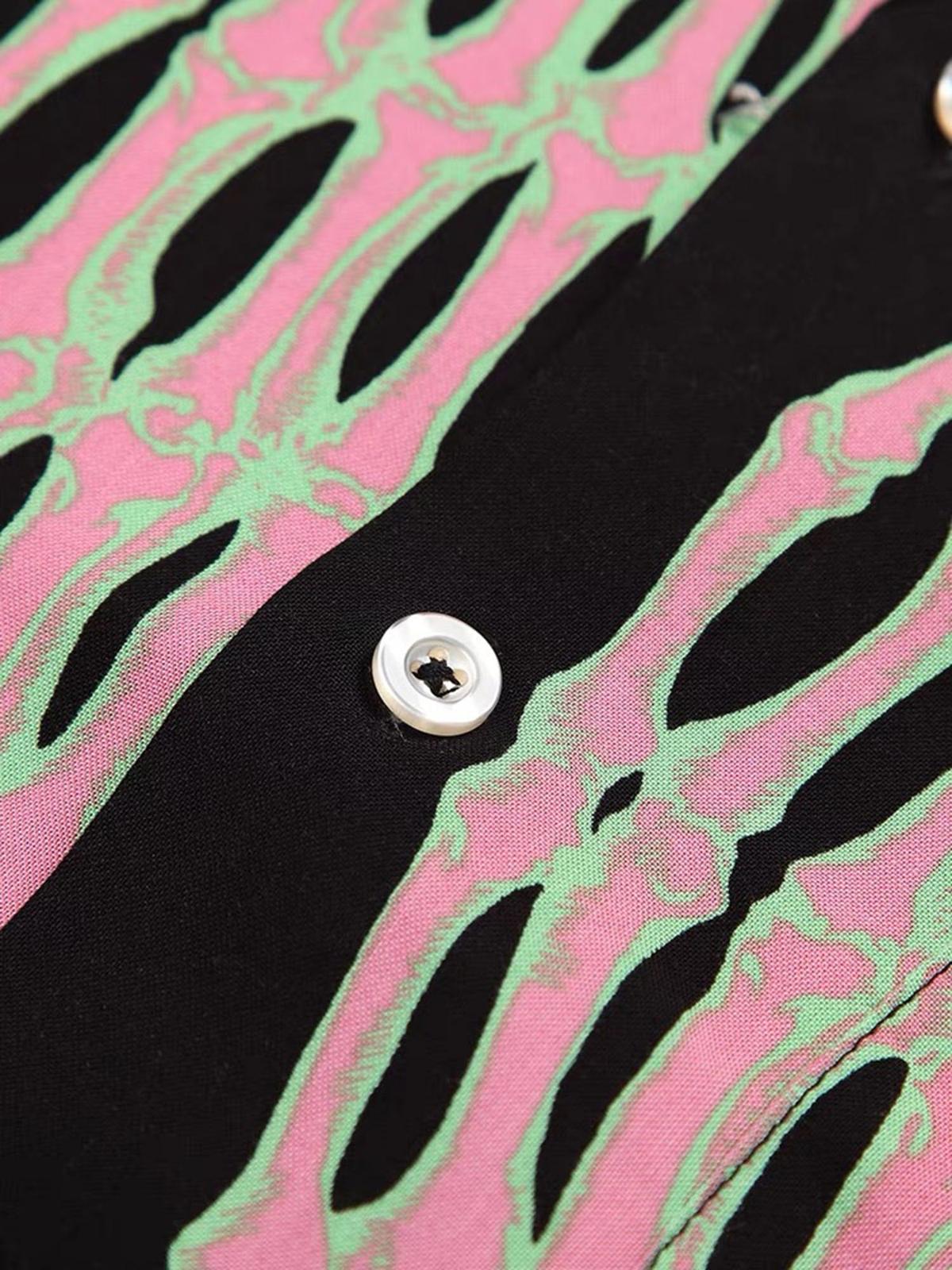 Concert Outfit Ghost Hand Ghost Claw Casual Print Shirt Concert Outfit Ghost Hand Ghost Claw Casual Print Shirt