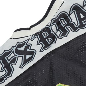 Concert Outfit Gothic Style Embroidered Jersey T-Shirt