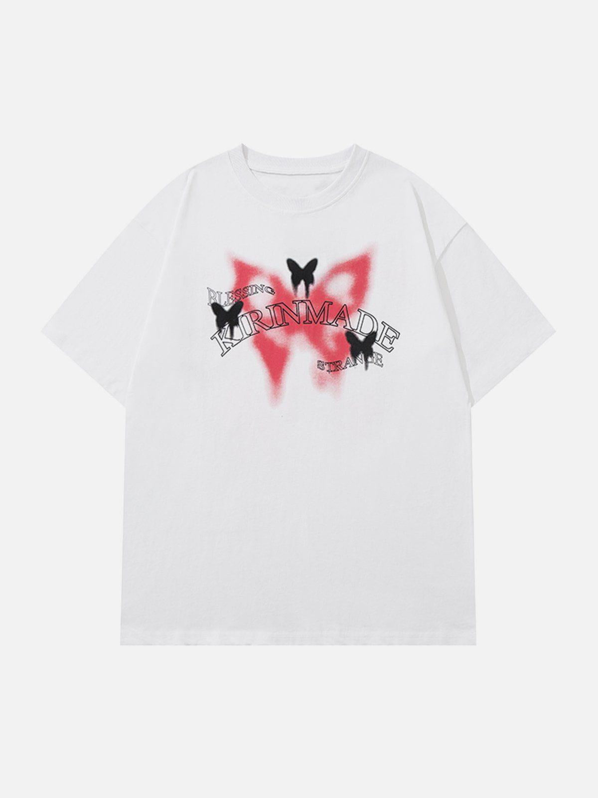 Concert Outfit Gradient Butterflies Graphic Tee Concert Outfit Gradient Butterflies Graphic Tee