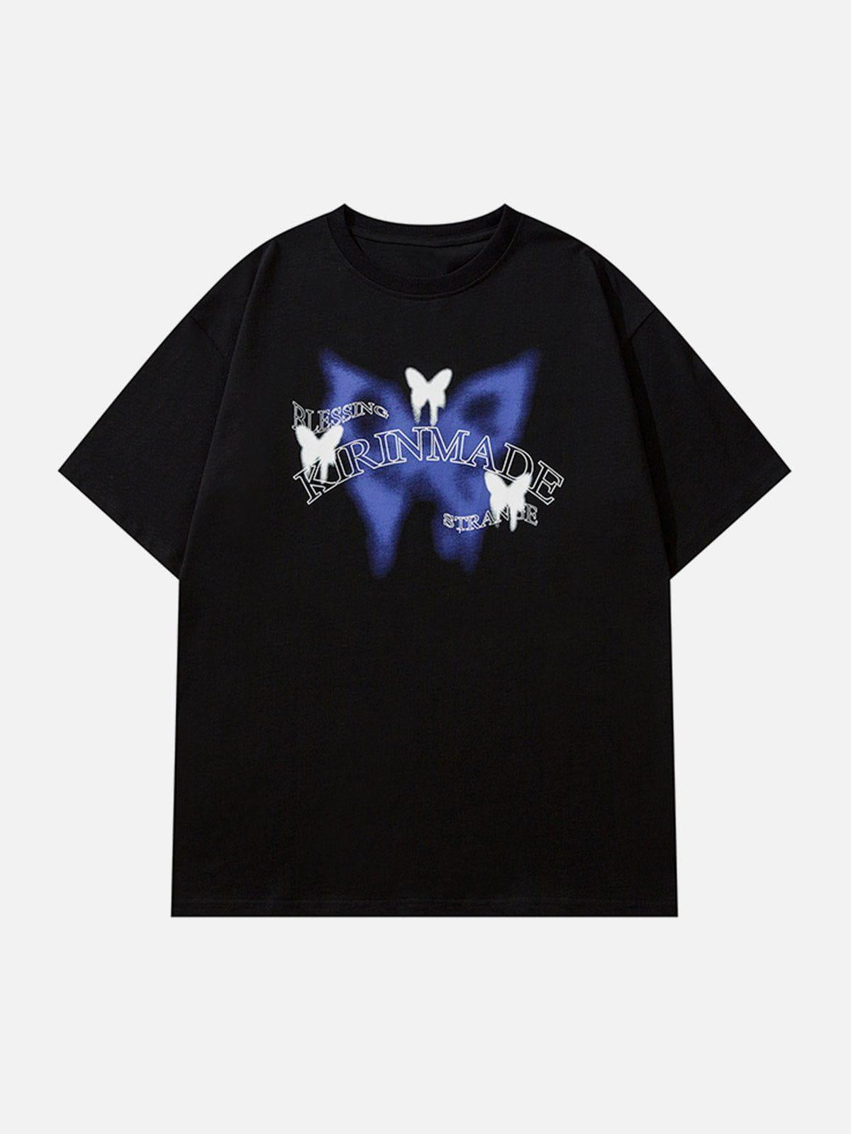 Concert Outfit Gradient Butterflies Graphic Tee Concert Outfit Gradient Butterflies Graphic Tee