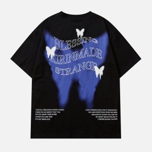 Concert Outfit Gradient Butterflies Graphic Tee