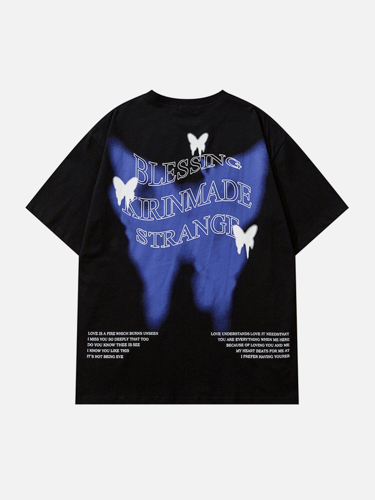 Concert Outfit Gradient Butterflies Graphic Tee Concert Outfit Gradient Butterflies Graphic Tee