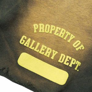 Concert Outfit Gradient Letter Print Drawstring Shorts