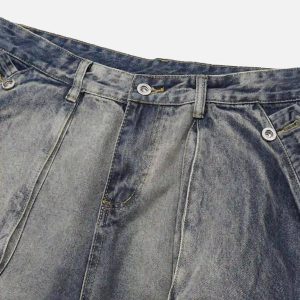 Concert Outfit Gradient Multi-Pocket Cargo Jeans