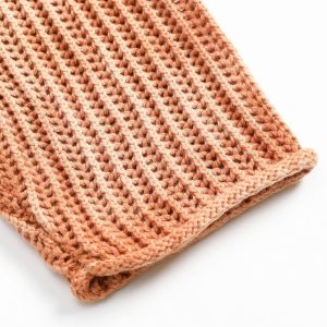 Concert Outfit Gradient Ombre Knit Crew Neck Sweater