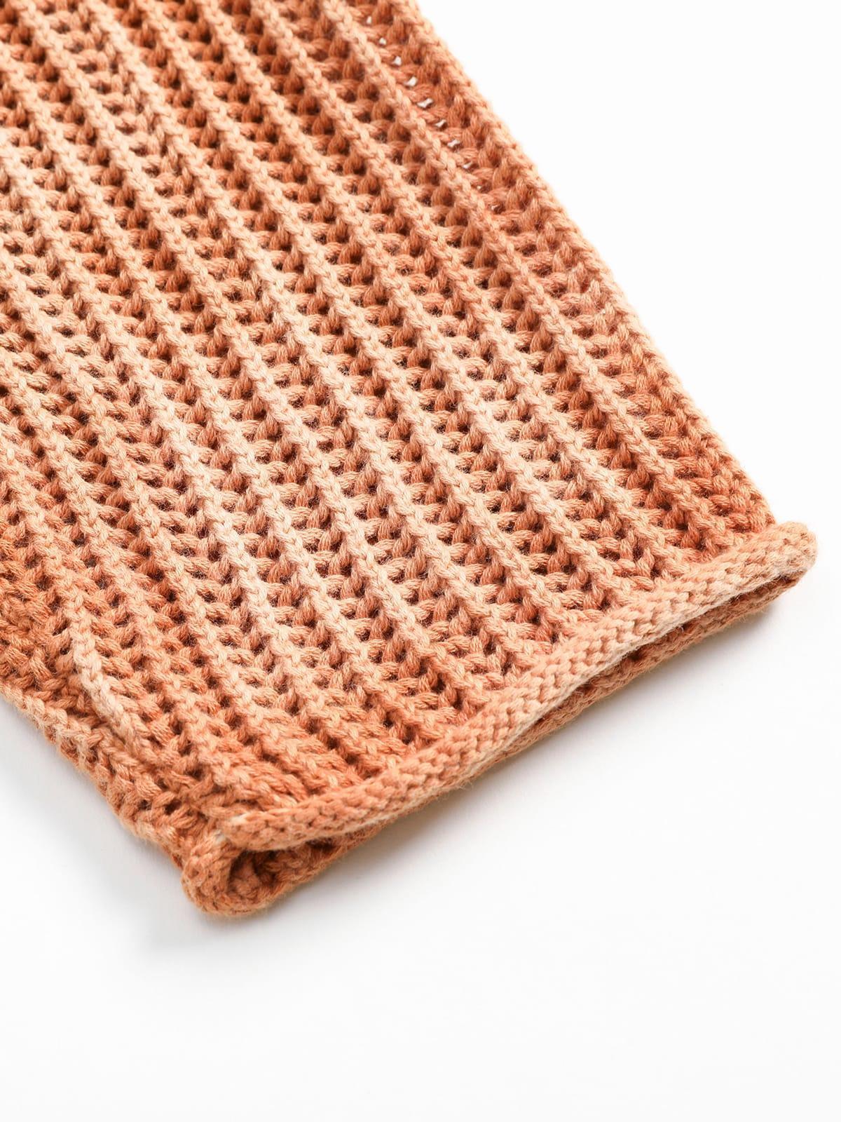 Concert Outfit Gradient Ombre Knit Crew Neck Sweater Concert Outfit Gradient Ombre Knit Crew Neck Sweater