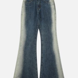 Concert Outfit Gradient Patchwork Jeans