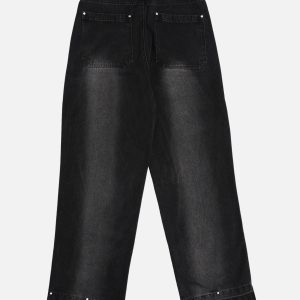 Concert Outfit Gradient Raw Edge Jeans