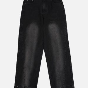 Concert Outfit Gradient Raw Edge Jeans