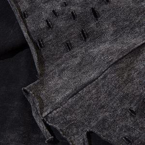 Concert Outfit Gradient Tie-Dye Raw Edge Vest