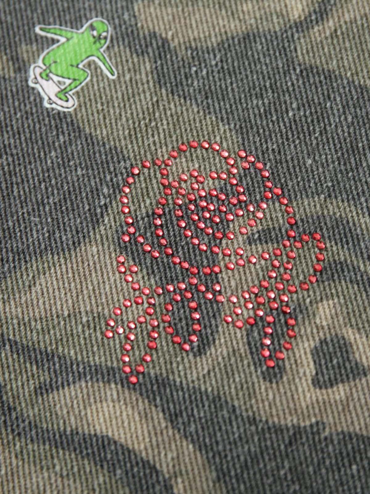 Concert Outfit Graffiti Camouflage Patchwork Hooded Jacket Concert Outfit Graffiti Camouflage Patchwork Hooded Jacket