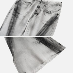 Concert Outfit Graffiti Deconstruction Jeans