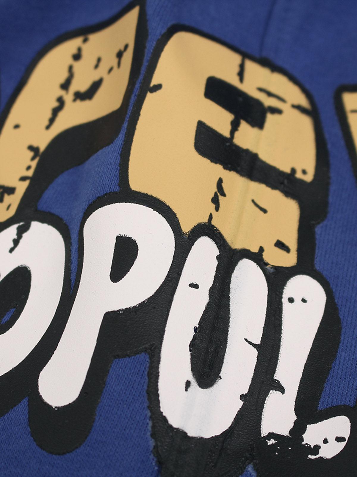 Concert Outfit Graffiti Drawstring Cotton Shorts Concert Outfit Graffiti Drawstring Cotton Shorts