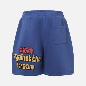Concert Outfit Graffiti Drawstring Cotton Shorts