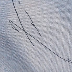 Concert Outfit Graffiti Letter Denim Shorts