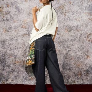 Concert Outfit Graffiti Letter Print Oversized T-Shirt