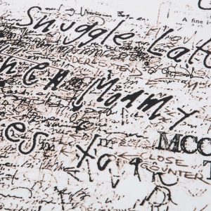 Concert Outfit Graffiti Letter Print Oversized T-Shirt