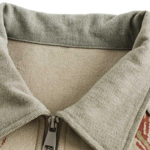 Concert Outfit Graffiti Patchwork Lapel Denim Jacket