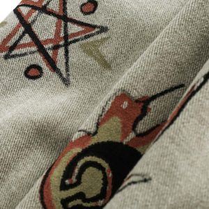 Concert Outfit Graffiti Patchwork Lapel Denim Jacket