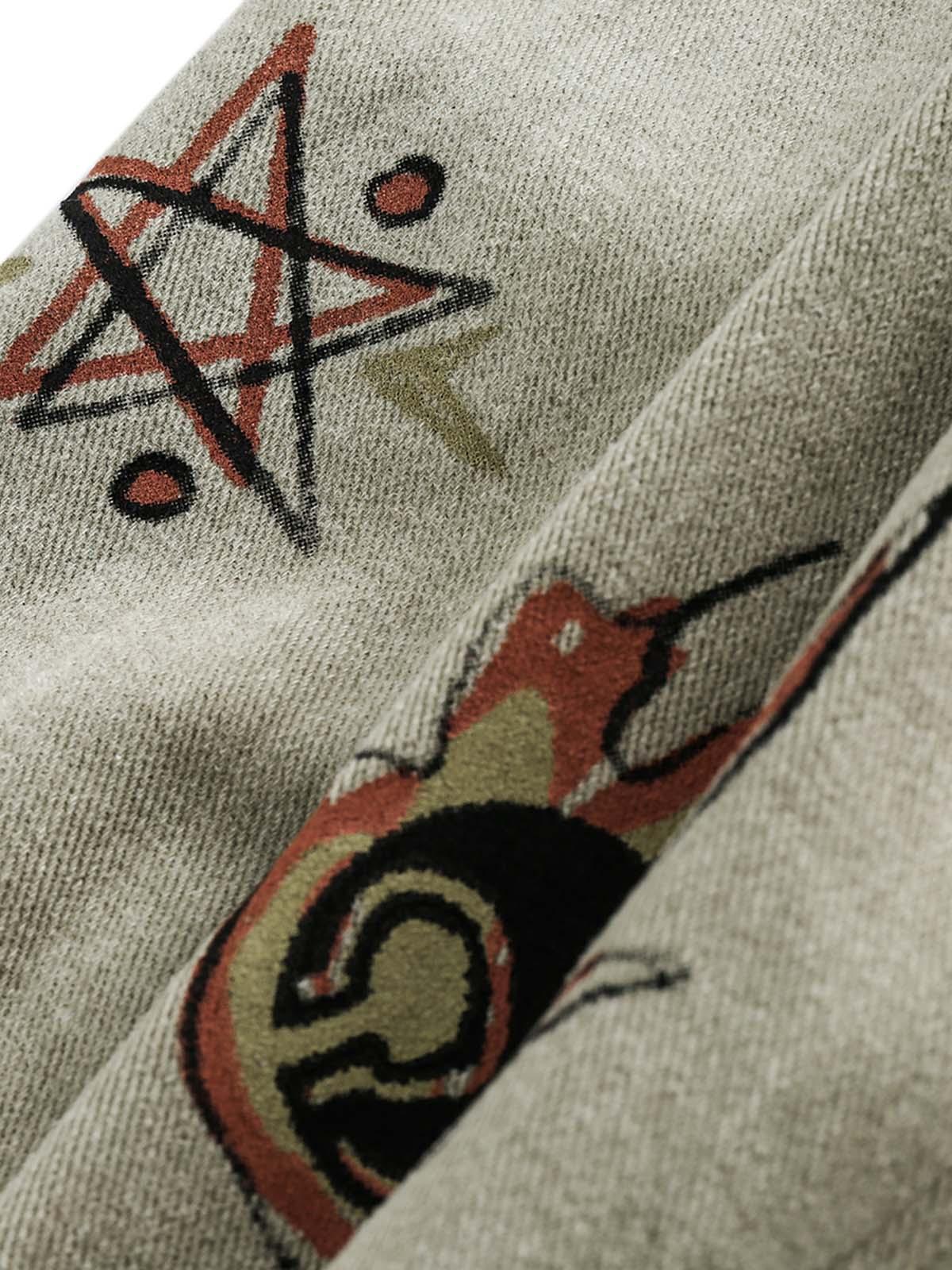 Concert Outfit Graffiti Patchwork Lapel Denim Jacket Concert Outfit Graffiti Patchwork Lapel Denim Jacket