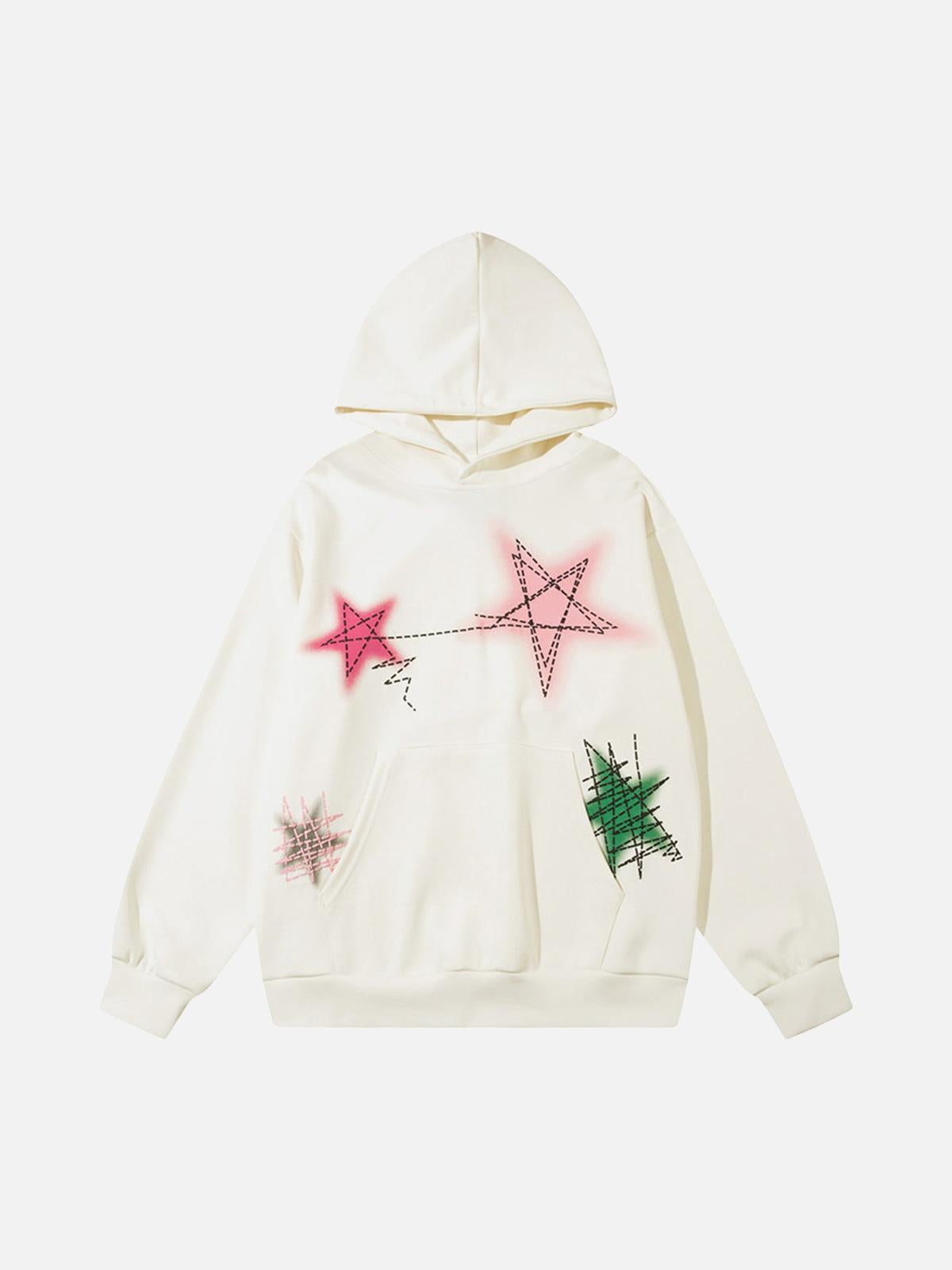 Concert Outfit Graffiti Star Hoodie Concert Outfit Graffiti Star Hoodie