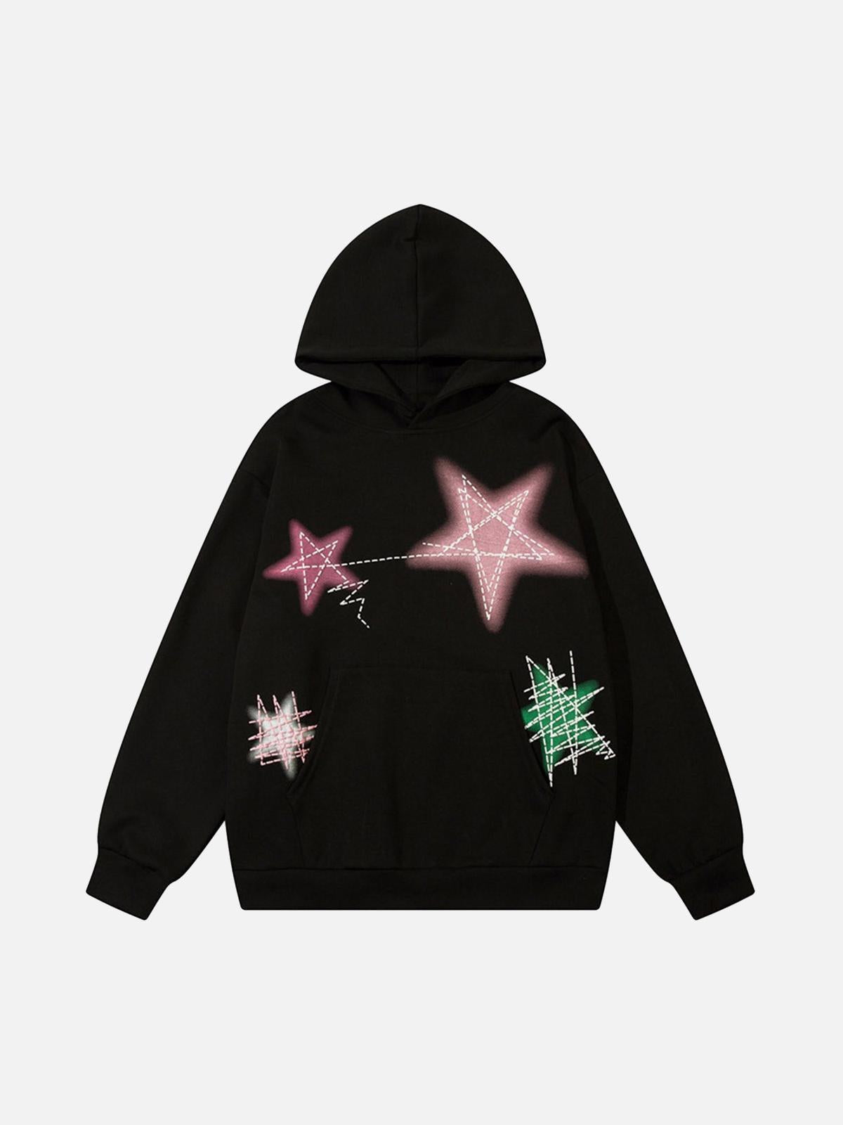 Concert Outfit Graffiti Star Hoodie Concert Outfit Graffiti Star Hoodie