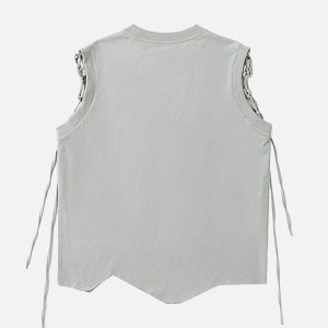 Concert Outfit Graphic Adjustable Straps Vest