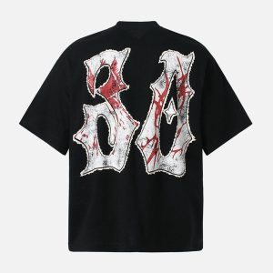 Concert Outfit Graphic 'BREAK' Print T-Shirt