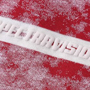 Concert Outfit Graphic Lettering Striped Oversized T-Shirt