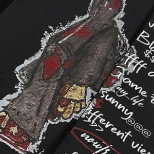 Concert Outfit Graphic Portrait Print Long-Sleeve Shirt