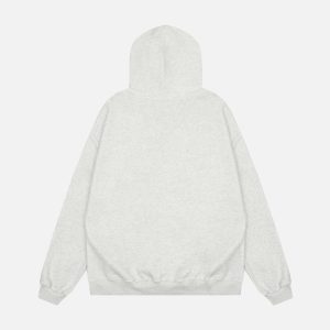 Concert Outfit Grunge Bear Graphic Washed Hoodie