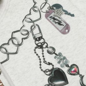 Concert Outfit Grunge Bear Graphic Washed Hoodie