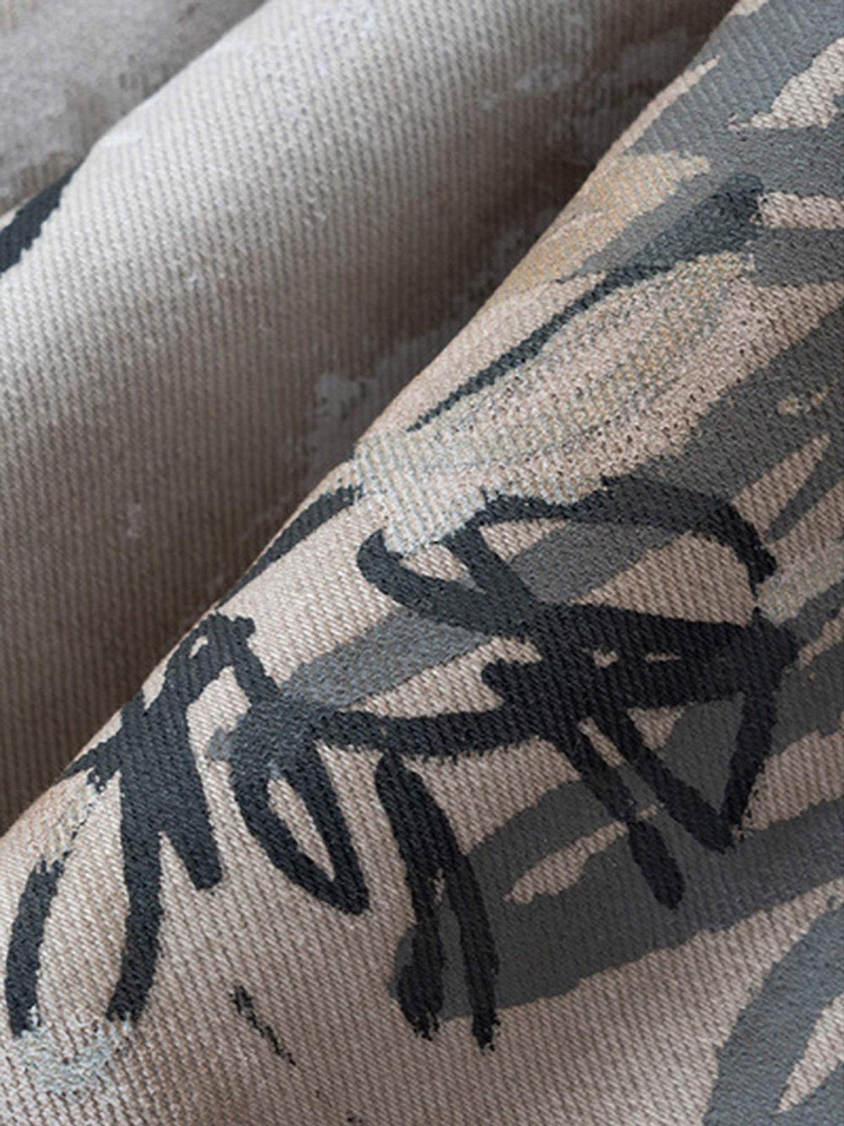 Concert Outfit Hand-Painted Graffiti Baggy Jeans Concert Outfit Hand-Painted Graffiti Baggy Jeans