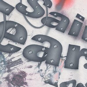 Concert Outfit Hand-Painted Ink Graffiti Hoodie